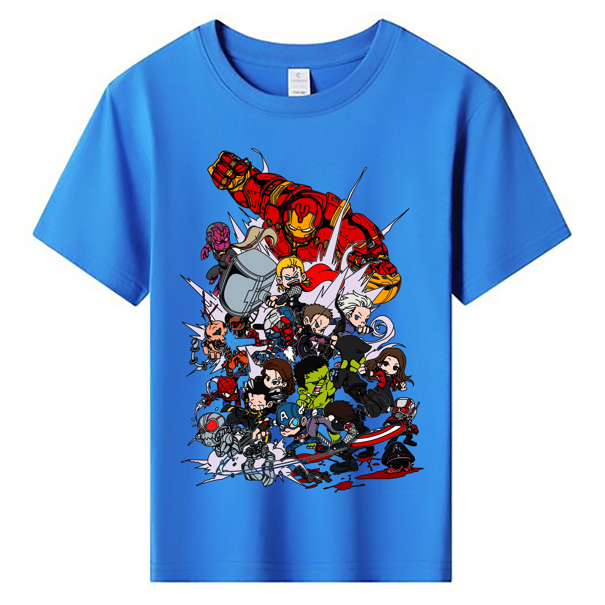 （画像用） アベンジャーズ The Avengers 綿100％キッズTシャツ（フロントプリント）